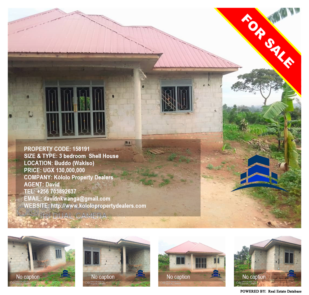 3 bedroom Shell House  for sale in Buddo Wakiso Uganda, code: 158191