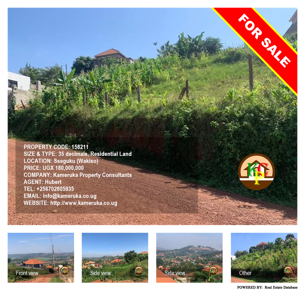 Residential Land  for sale in Seguku Wakiso Uganda, code: 158211