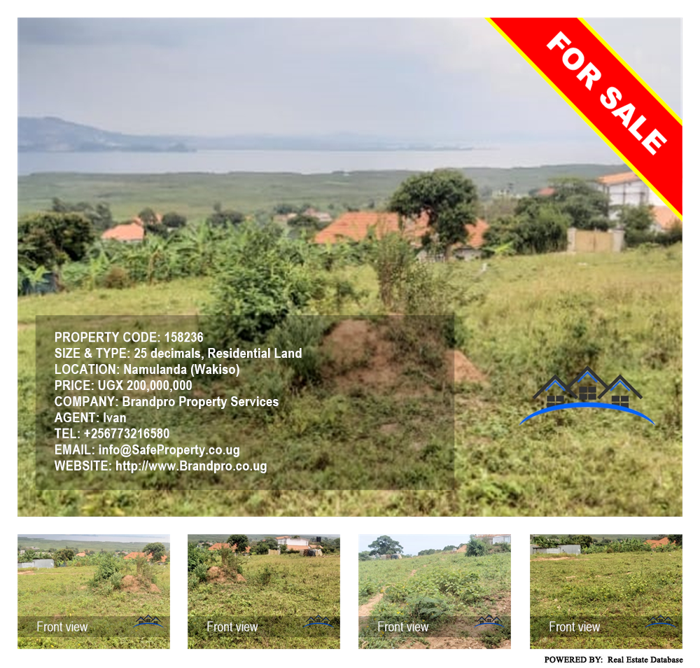 Residential Land  for sale in Namulanda Wakiso Uganda, code: 158236