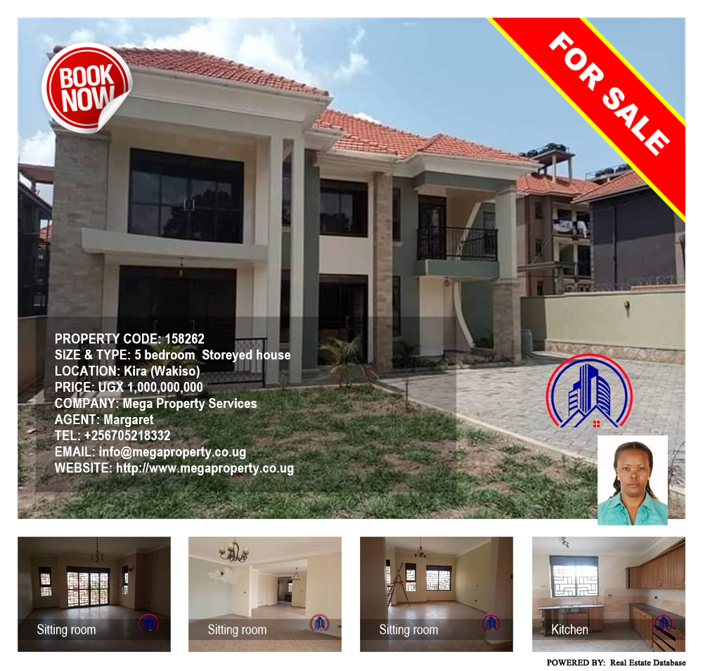 5 bedroom Storeyed house  for sale in Kira Wakiso Uganda, code: 158262