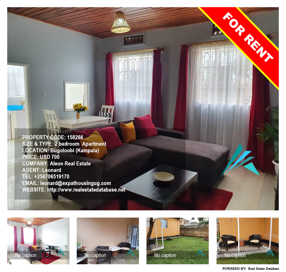 2 bedroom Apartment  for rent in Bugoloobi Kampala Uganda, code: 158266