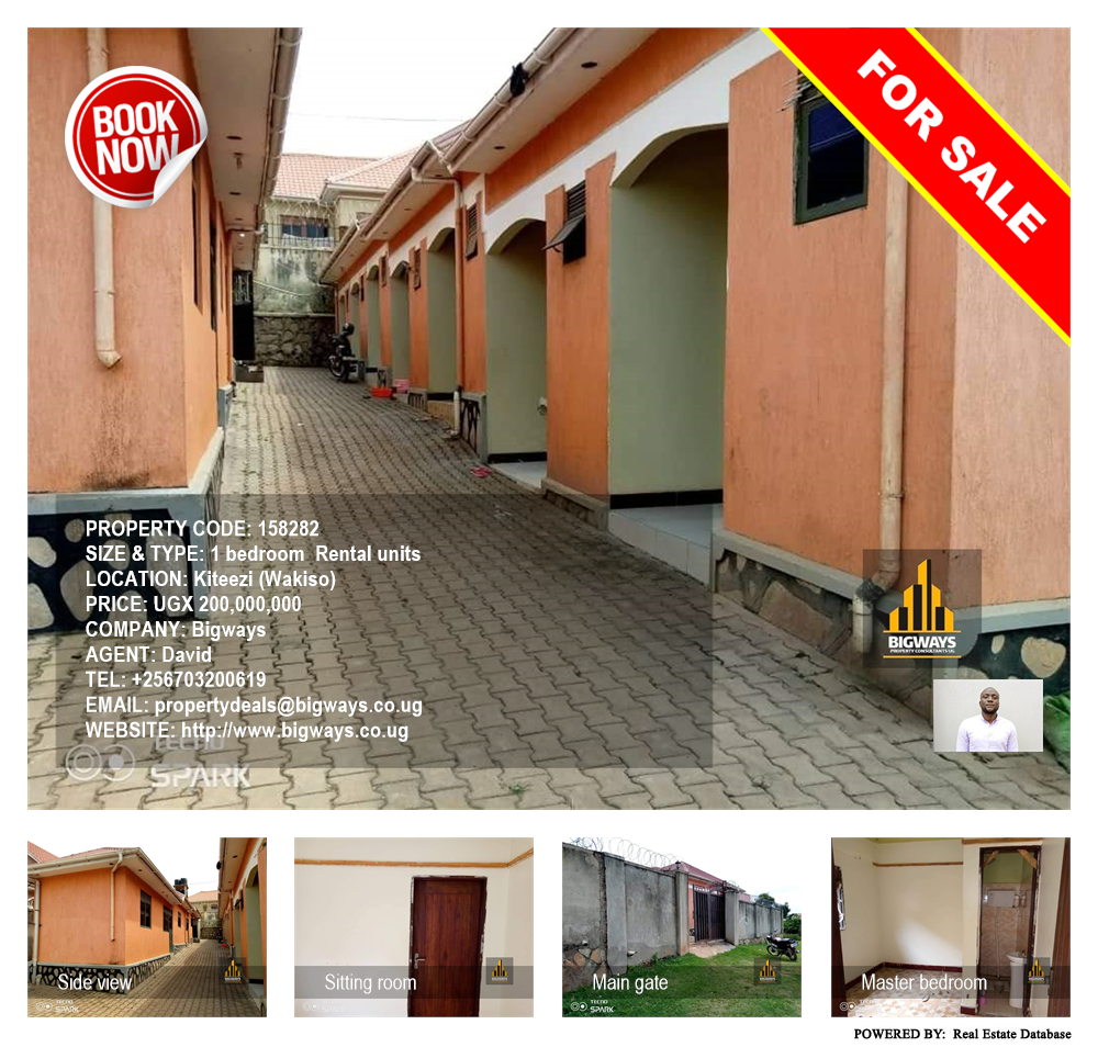 1 bedroom Rental units  for sale in Kiteezi Wakiso Uganda, code: 158282