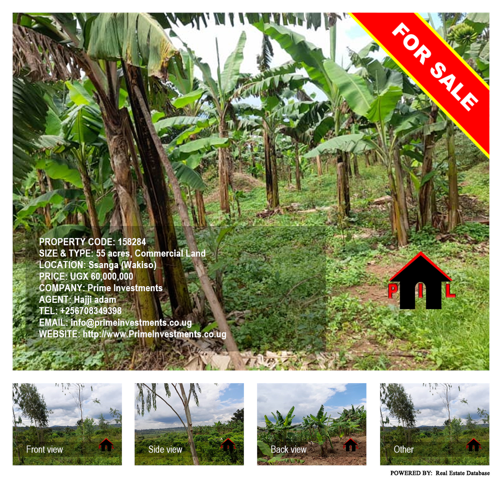 Commercial Land  for sale in Ssanga Wakiso Uganda, code: 158284