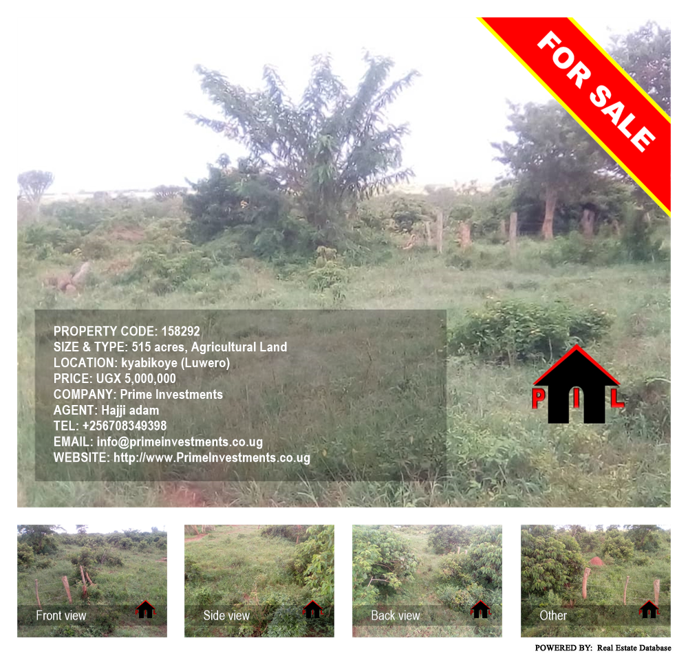 Agricultural Land  for sale in Kyabikoye Luweero Uganda, code: 158292