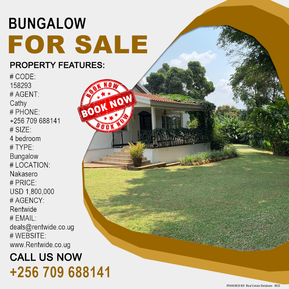 4 bedroom Bungalow  for sale in Nakasero Kampala Uganda, code: 158293