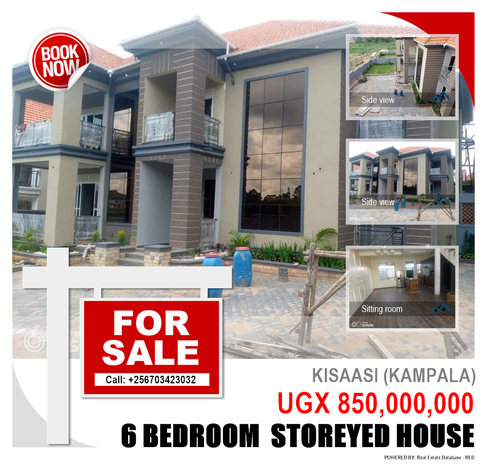 6 bedroom Storeyed house  for sale in Kisaasi Kampala Uganda, code: 158317