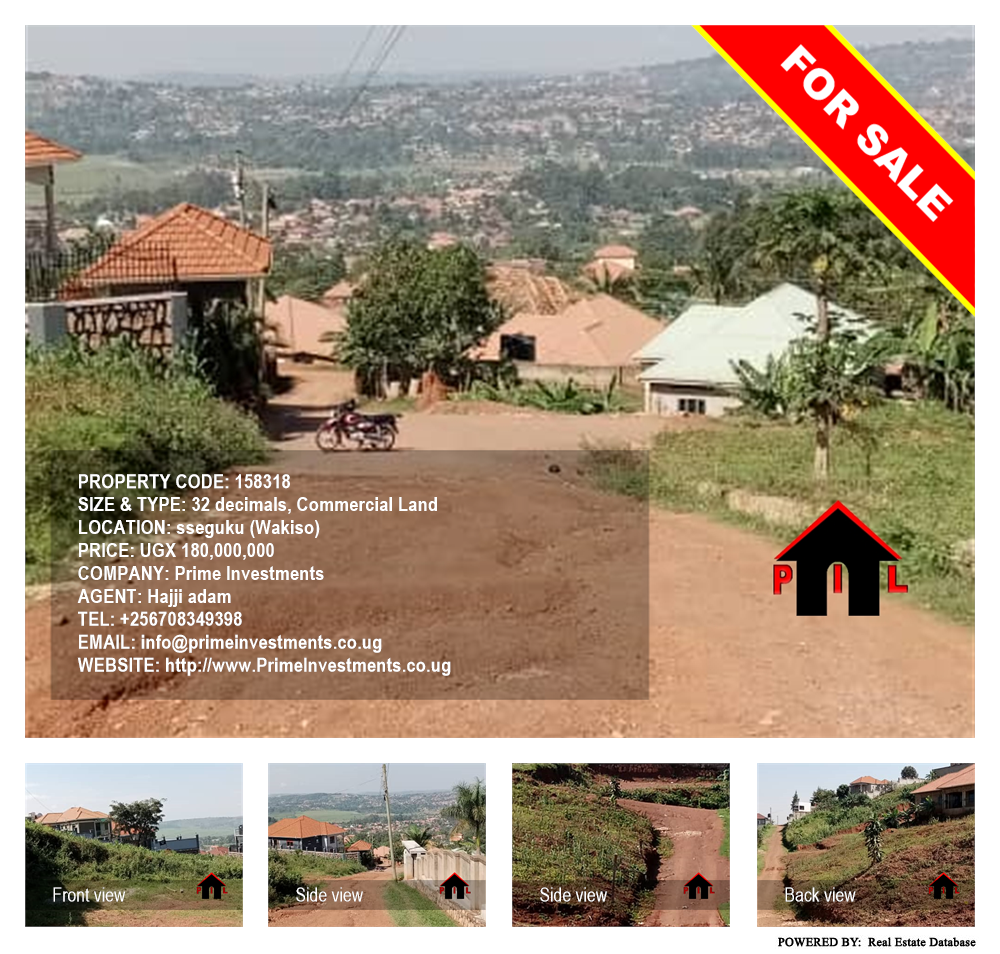 Commercial Land  for sale in Seguku Wakiso Uganda, code: 158318