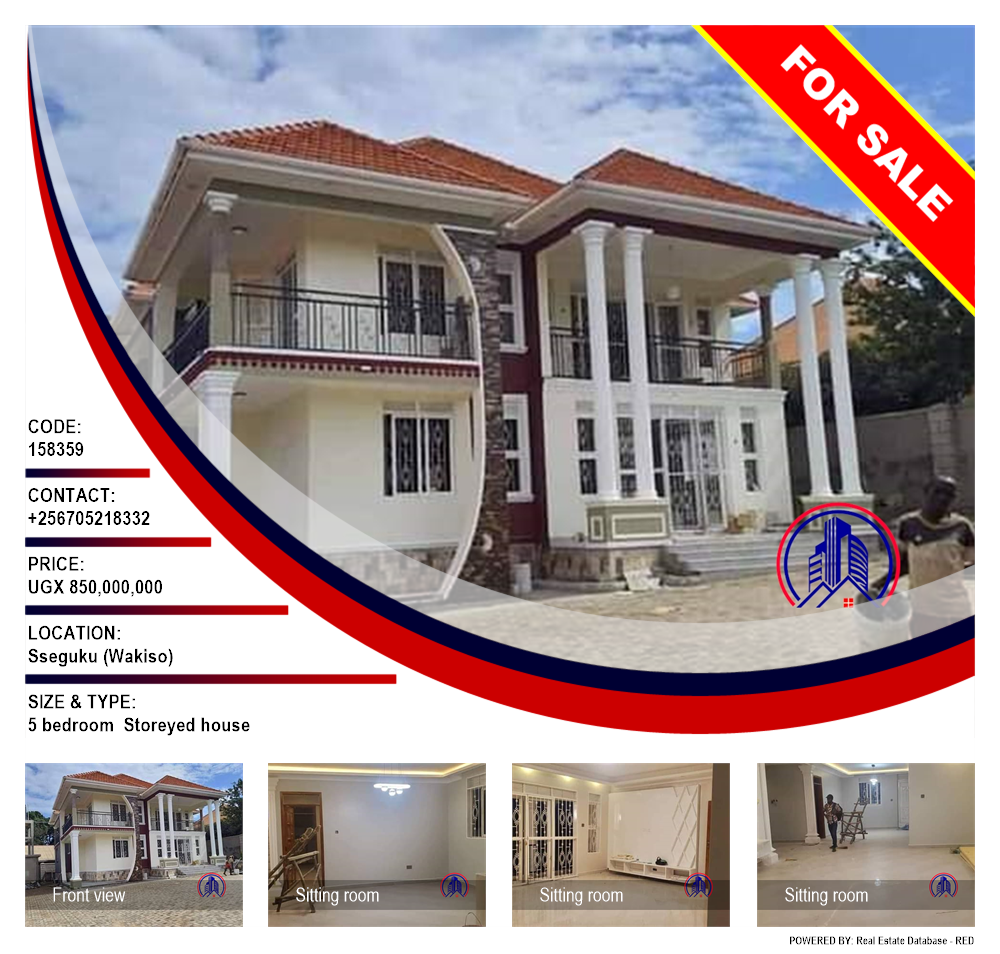 5 bedroom Storeyed house  for sale in Seguku Wakiso Uganda, code: 158359