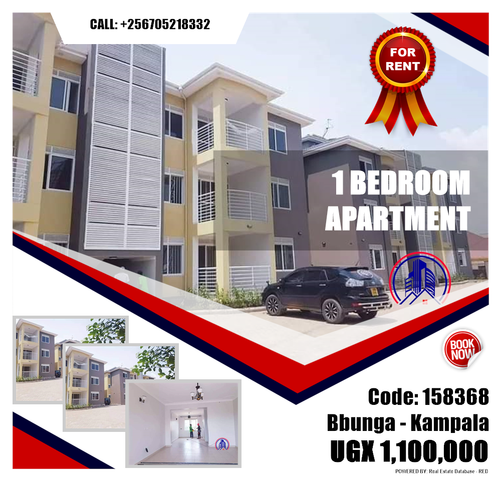 1 bedroom Apartment  for rent in Bbunga Kampala Uganda, code: 158368