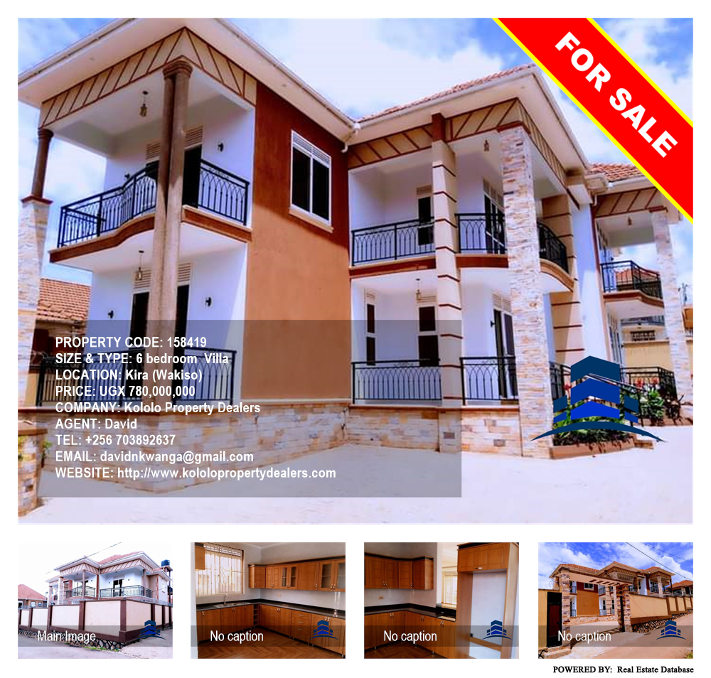 6 bedroom Villa  for sale in Kira Wakiso Uganda, code: 158419