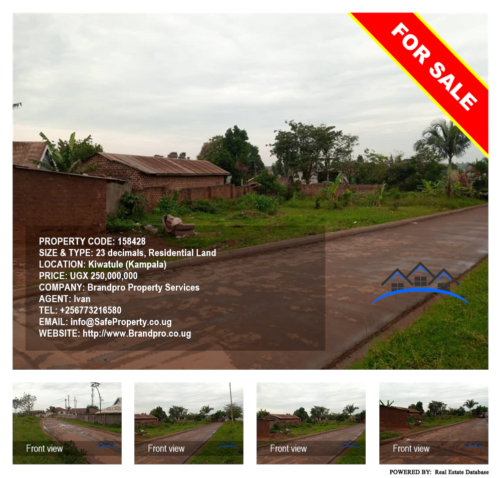 Residential Land  for sale in Kiwaatule Kampala Uganda, code: 158428