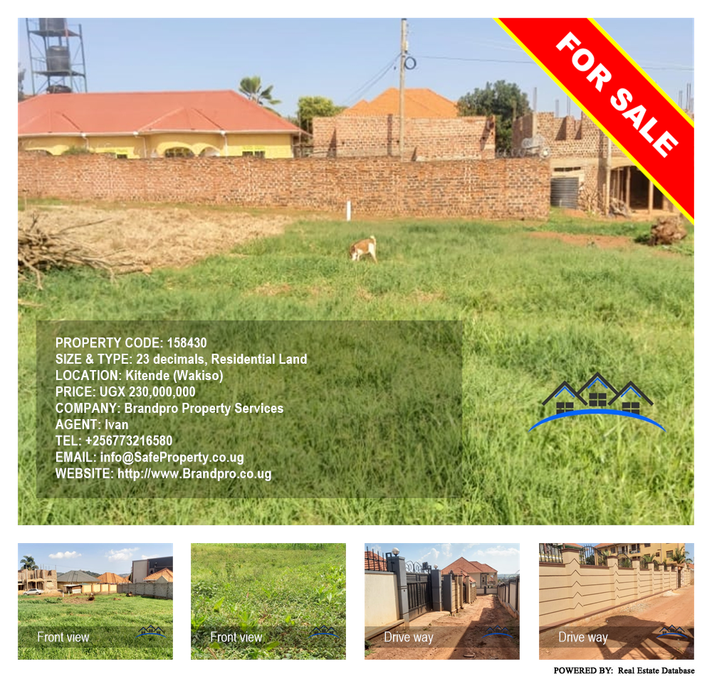 Residential Land  for sale in Kitende Wakiso Uganda, code: 158430
