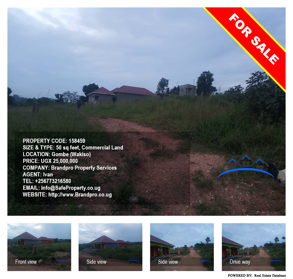 Commercial Land  for sale in Gombe Wakiso Uganda, code: 158459