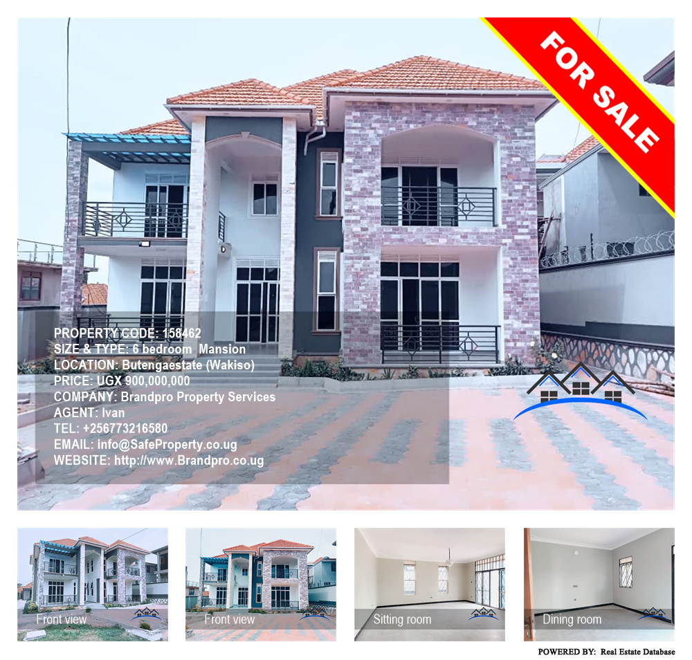 6 bedroom Mansion  for sale in Butenga Wakiso Uganda, code: 158462