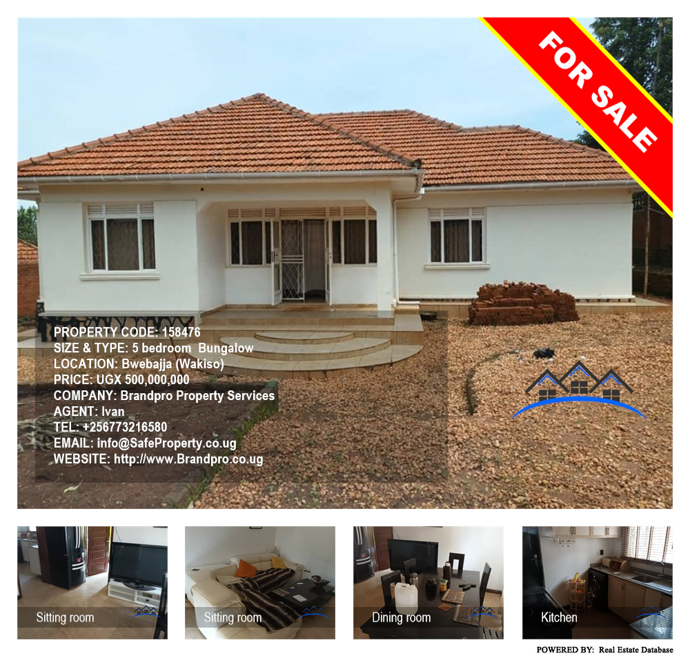 5 bedroom Bungalow  for sale in Bwebajja Wakiso Uganda, code: 158476