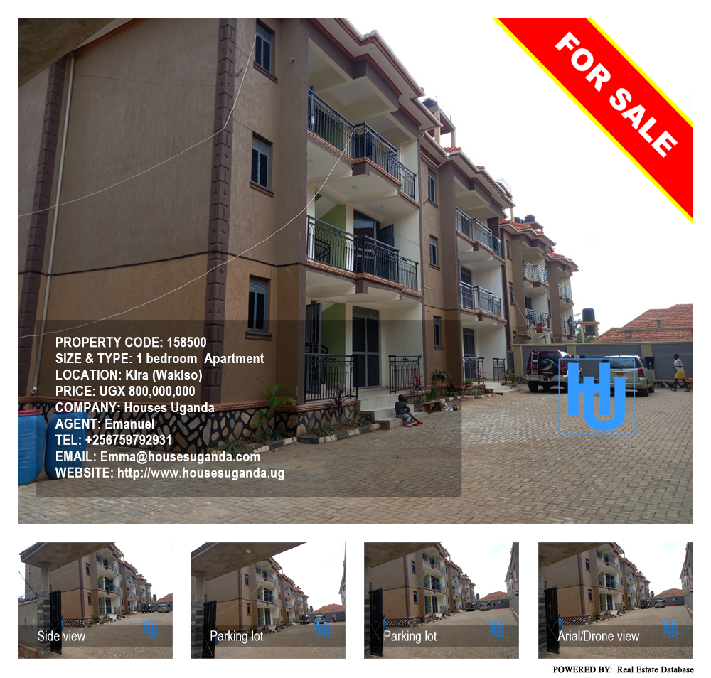 1 bedroom Apartment  for sale in Kira Wakiso Uganda, code: 158500