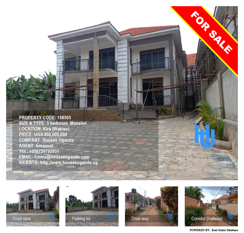 5 bedroom Mansion  for sale in Kira Wakiso Uganda, code: 158503