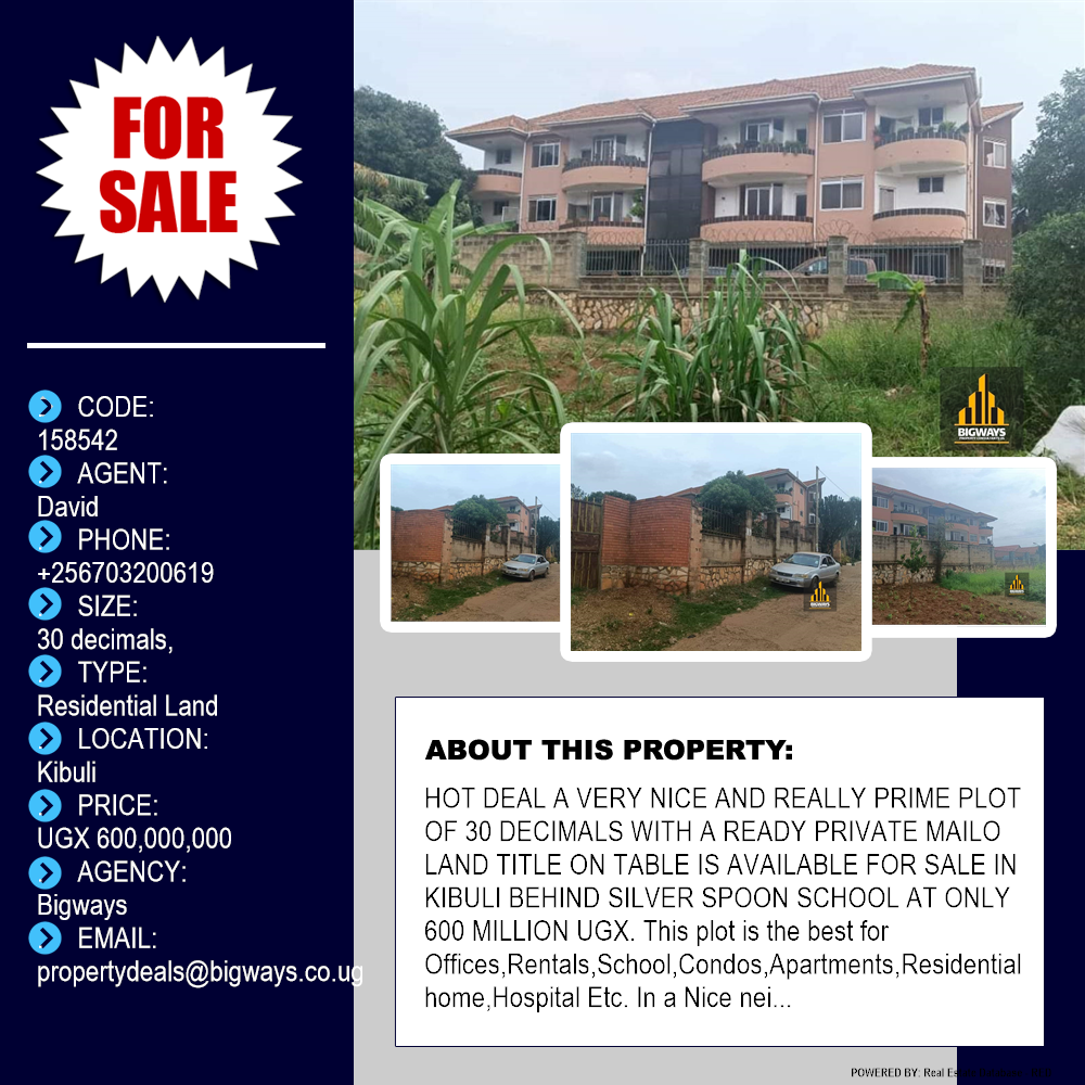 Residential Land  for sale in Kibuli Kampala Uganda, code: 158542