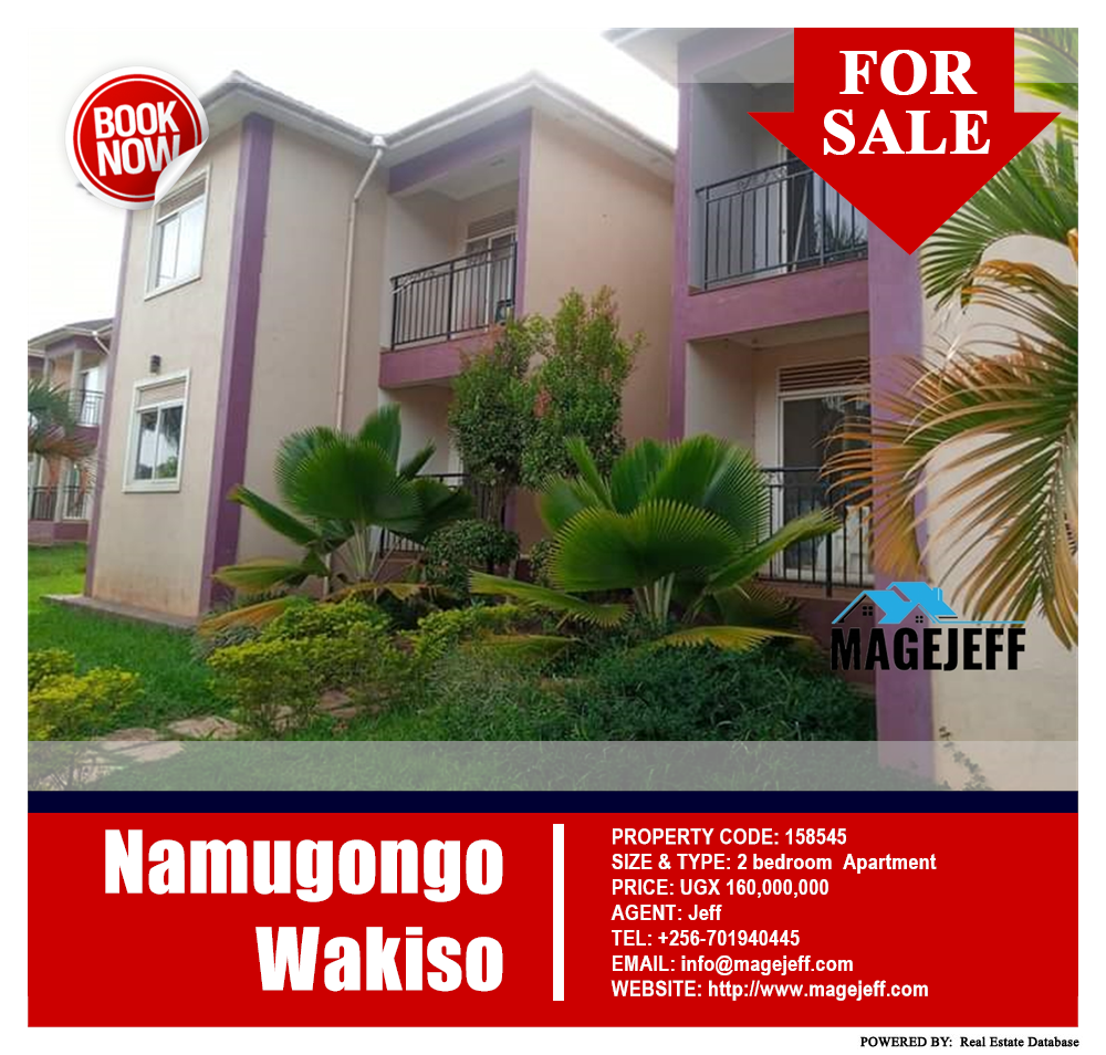 2 bedroom Apartment  for sale in Namugongo Wakiso Uganda, code: 158545