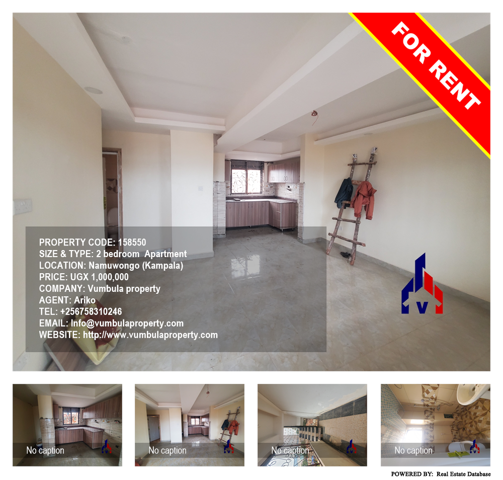 2 bedroom Apartment  for rent in Namuwongo Kampala Uganda, code: 158550