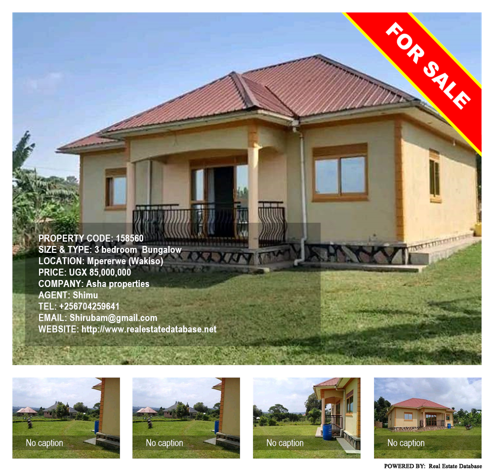 3 bedroom Bungalow  for sale in Mpererwe Wakiso Uganda, code: 158560