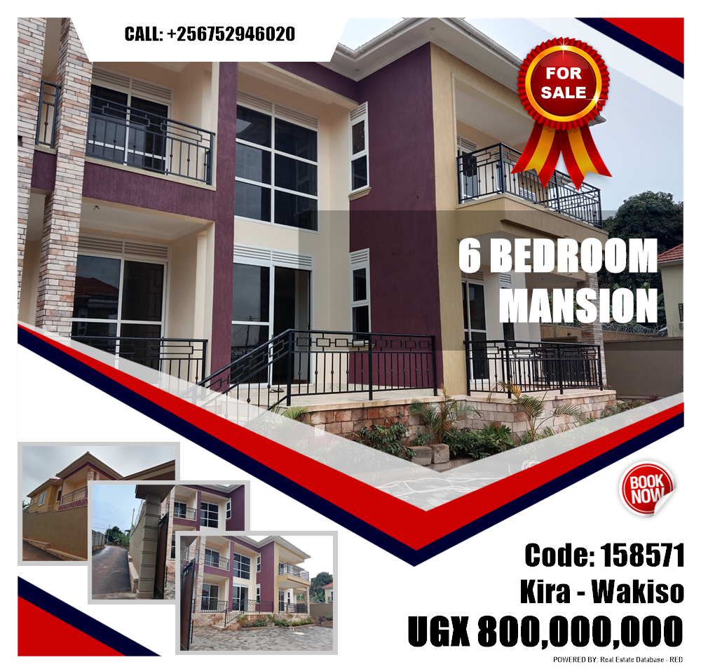 6 bedroom Mansion  for sale in Kira Wakiso Uganda, code: 158571