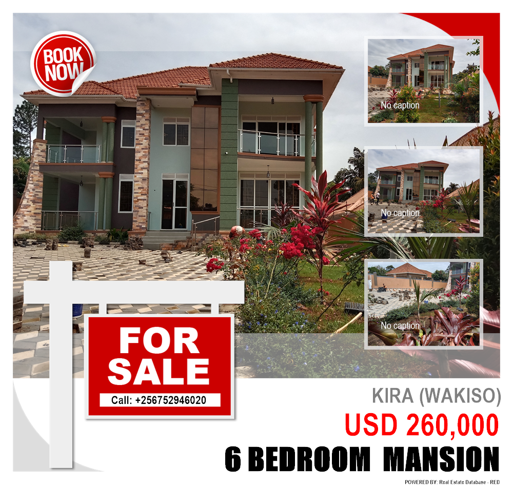 6 bedroom Mansion  for sale in Kira Wakiso Uganda, code: 158576
