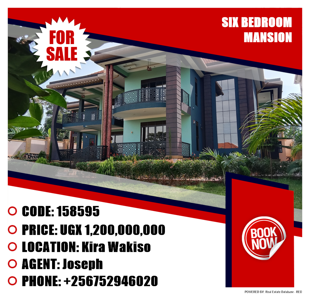 6 bedroom Mansion  for sale in Kira Wakiso Uganda, code: 158595