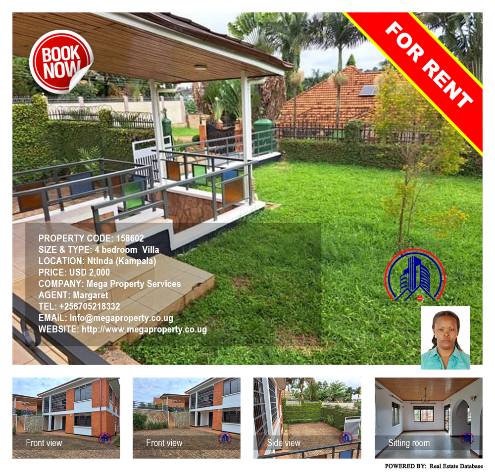 4 bedroom Villa  for rent in Ntinda Kampala Uganda, code: 158602