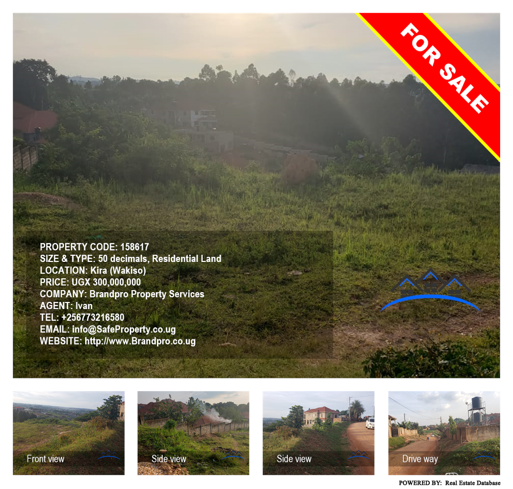 Residential Land  for sale in Kira Wakiso Uganda, code: 158617