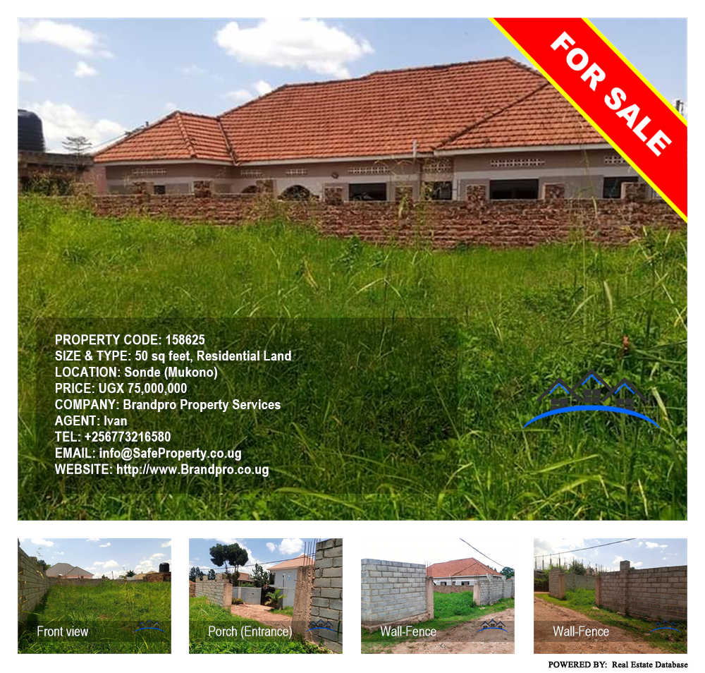 Residential Land  for sale in Sonde Mukono Uganda, code: 158625