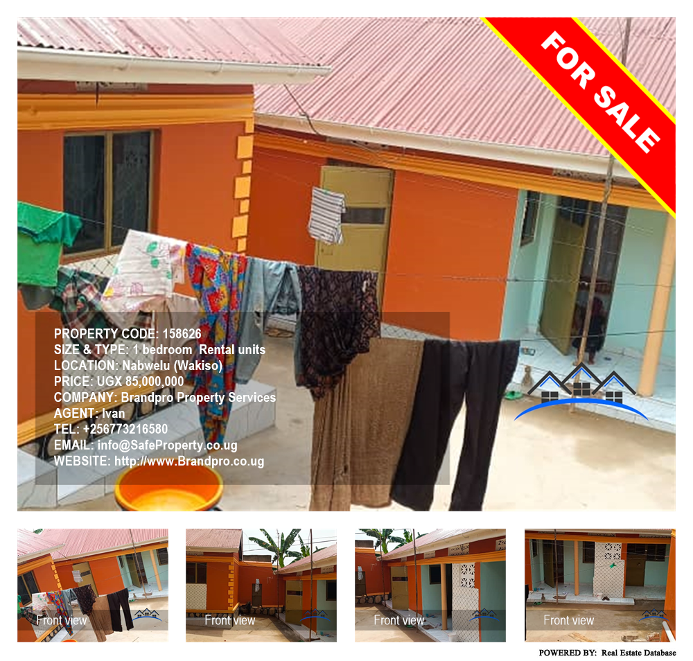 1 bedroom Rental units  for sale in Nabwelu Wakiso Uganda, code: 158626