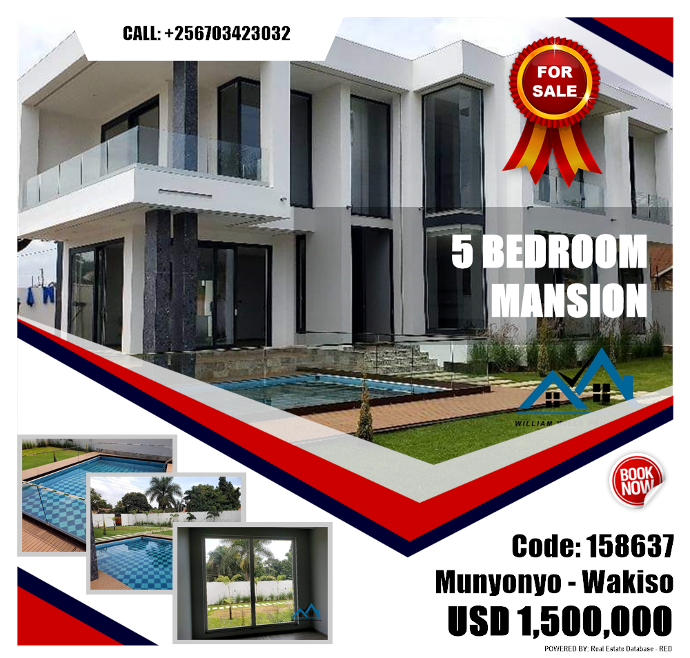 5 bedroom Mansion  for sale in Munyonyo Wakiso Uganda, code: 158637