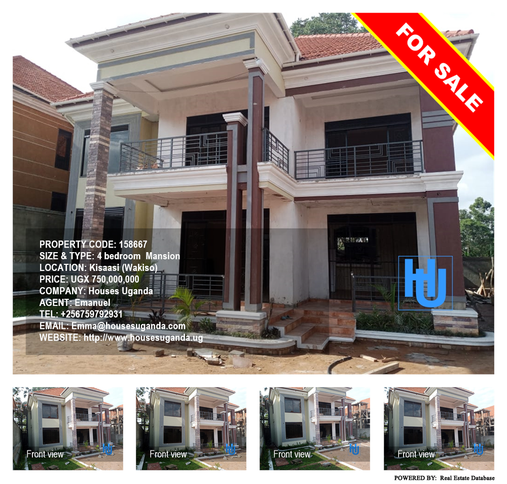 4 bedroom Mansion  for sale in Kisaasi Wakiso Uganda, code: 158667