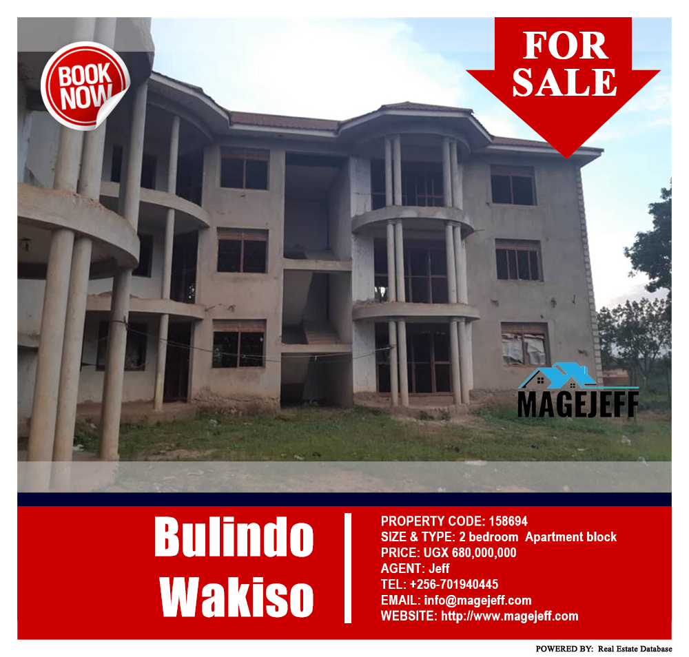 2 bedroom Apartment block  for sale in Bulindo Wakiso Uganda, code: 158694