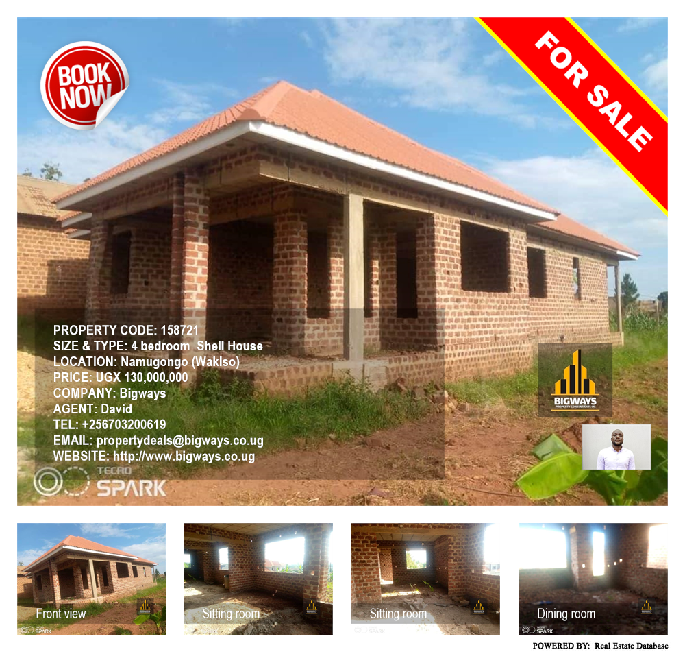 4 bedroom Shell House  for sale in Namugongo Wakiso Uganda, code: 158721