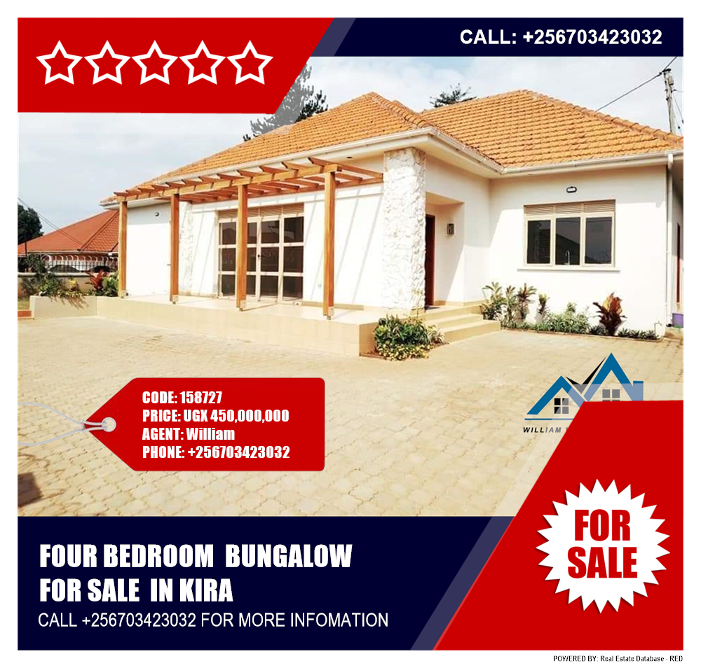 4 bedroom Bungalow  for sale in Kira Wakiso Uganda, code: 158727