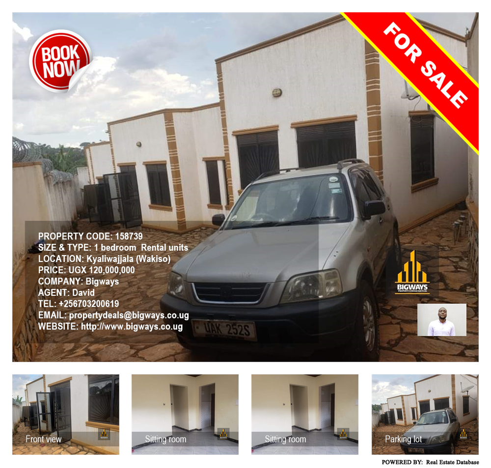 1 bedroom Rental units  for sale in Kyaliwajjala Wakiso Uganda, code: 158739