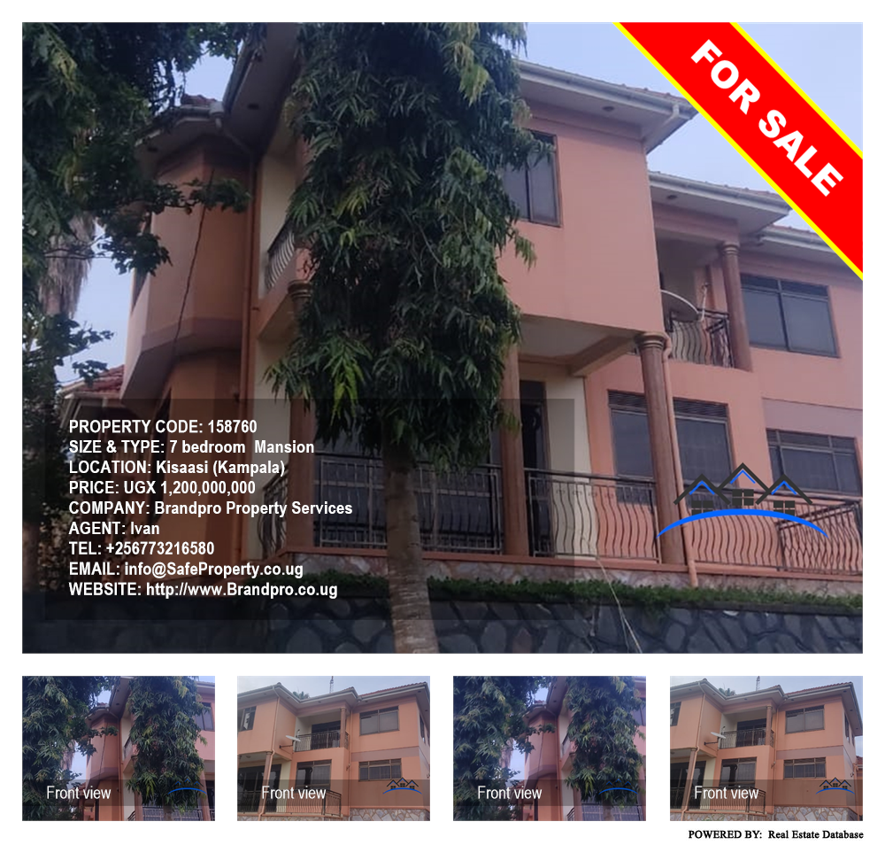 7 bedroom Mansion  for sale in Kisaasi Kampala Uganda, code: 158760