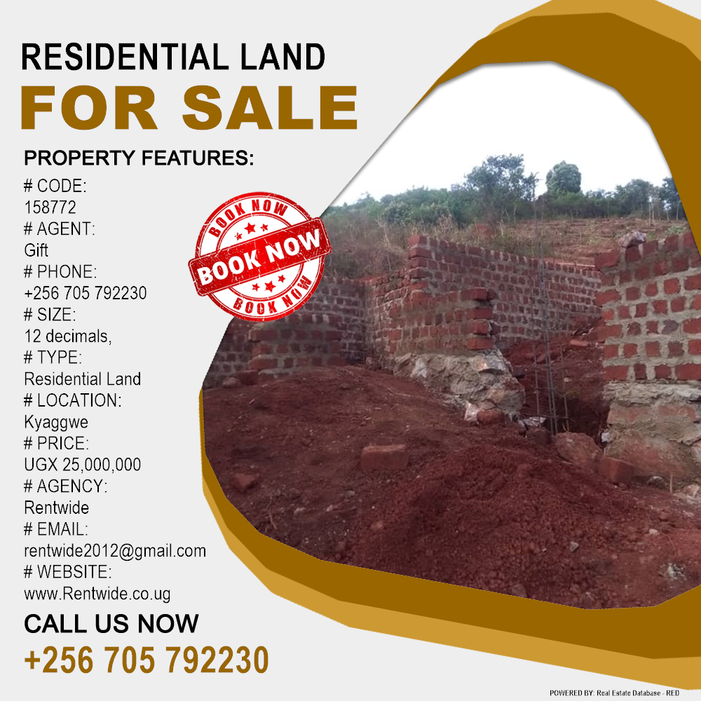 Residential Land  for sale in Kyaggwe Mukono Uganda, code: 158772