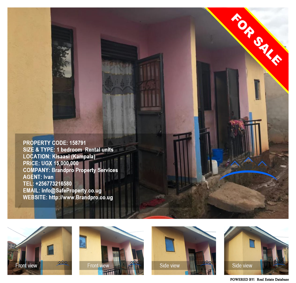 1 bedroom Rental units  for sale in Kisaasi Kampala Uganda, code: 158791