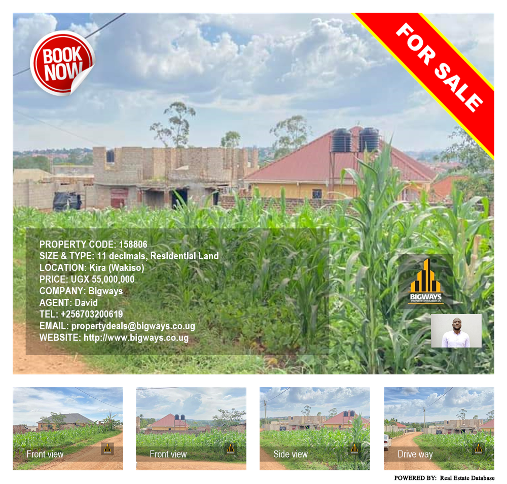 Residential Land  for sale in Kira Wakiso Uganda, code: 158806