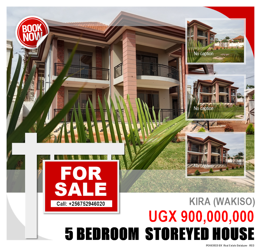 5 bedroom Storeyed house  for sale in Kira Wakiso Uganda, code: 158832