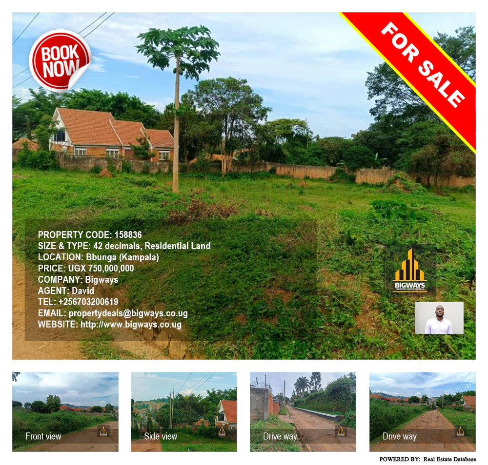 Residential Land  for sale in Bbunga Kampala Uganda, code: 158836