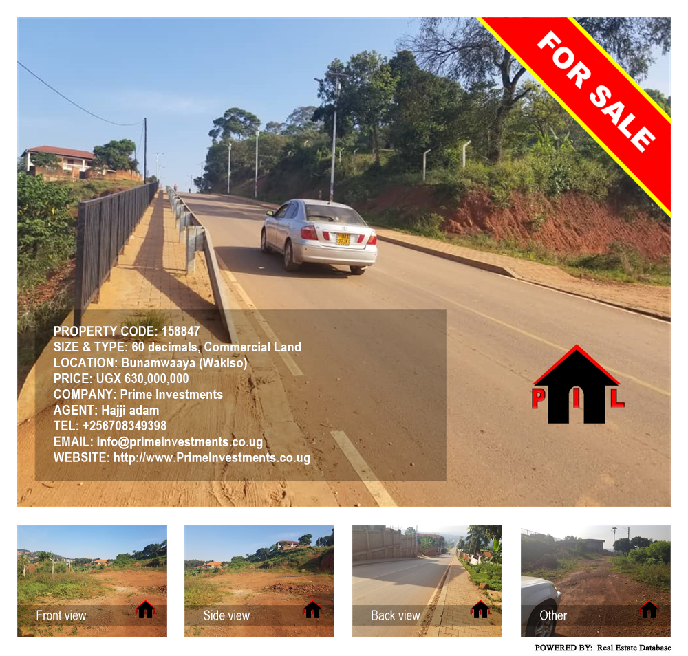Commercial Land  for sale in Bunamwaaya Wakiso Uganda, code: 158847