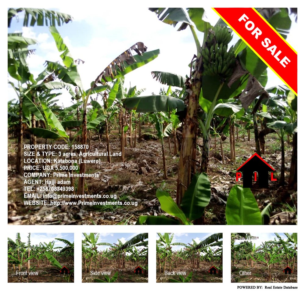 Agricultural Land  for sale in Katabona Luweero Uganda, code: 158870