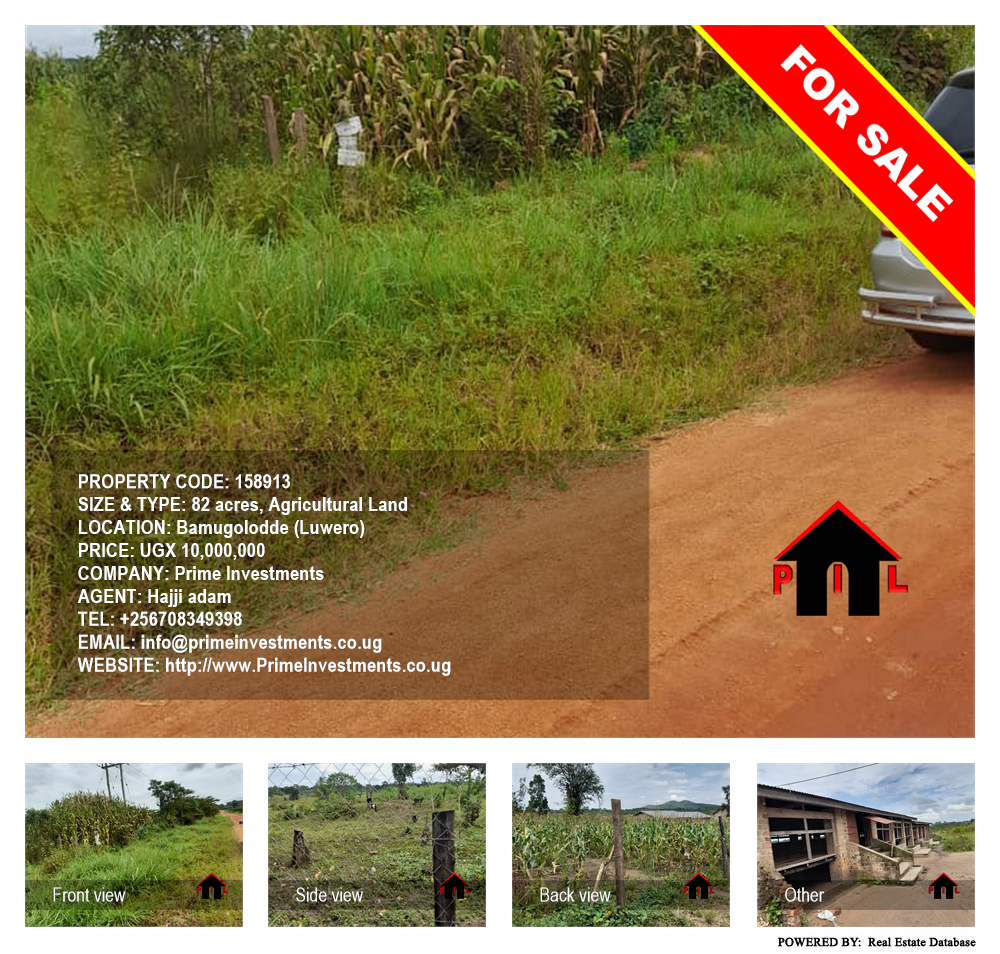 Agricultural Land  for sale in Bamugolodde Luweero Uganda, code: 158913