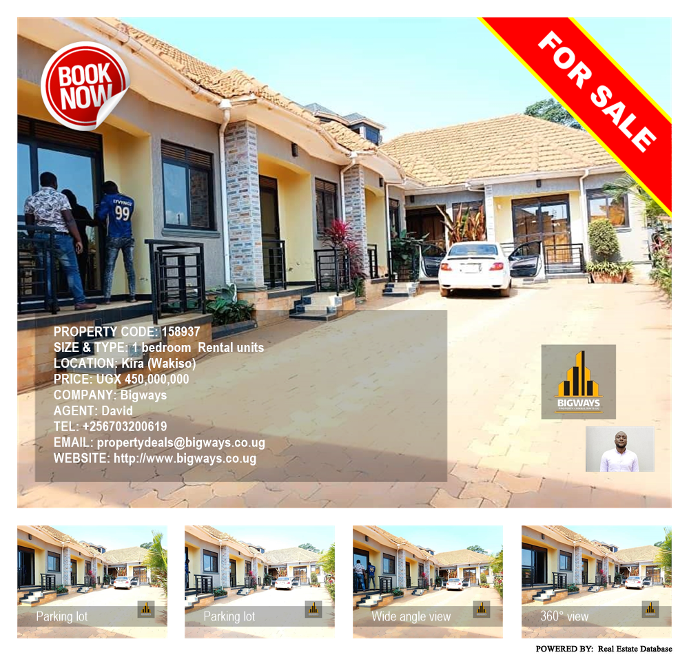1 bedroom Rental units  for sale in Kira Wakiso Uganda, code: 158937