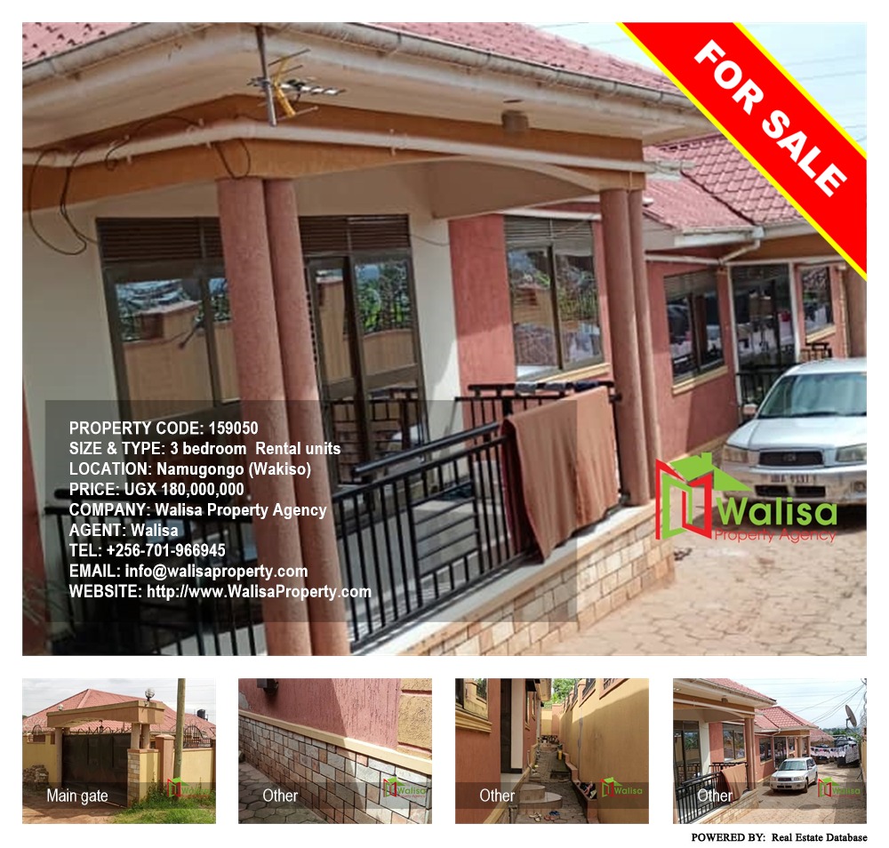 3 bedroom Rental units  for sale in Namugongo Wakiso Uganda, code: 159050