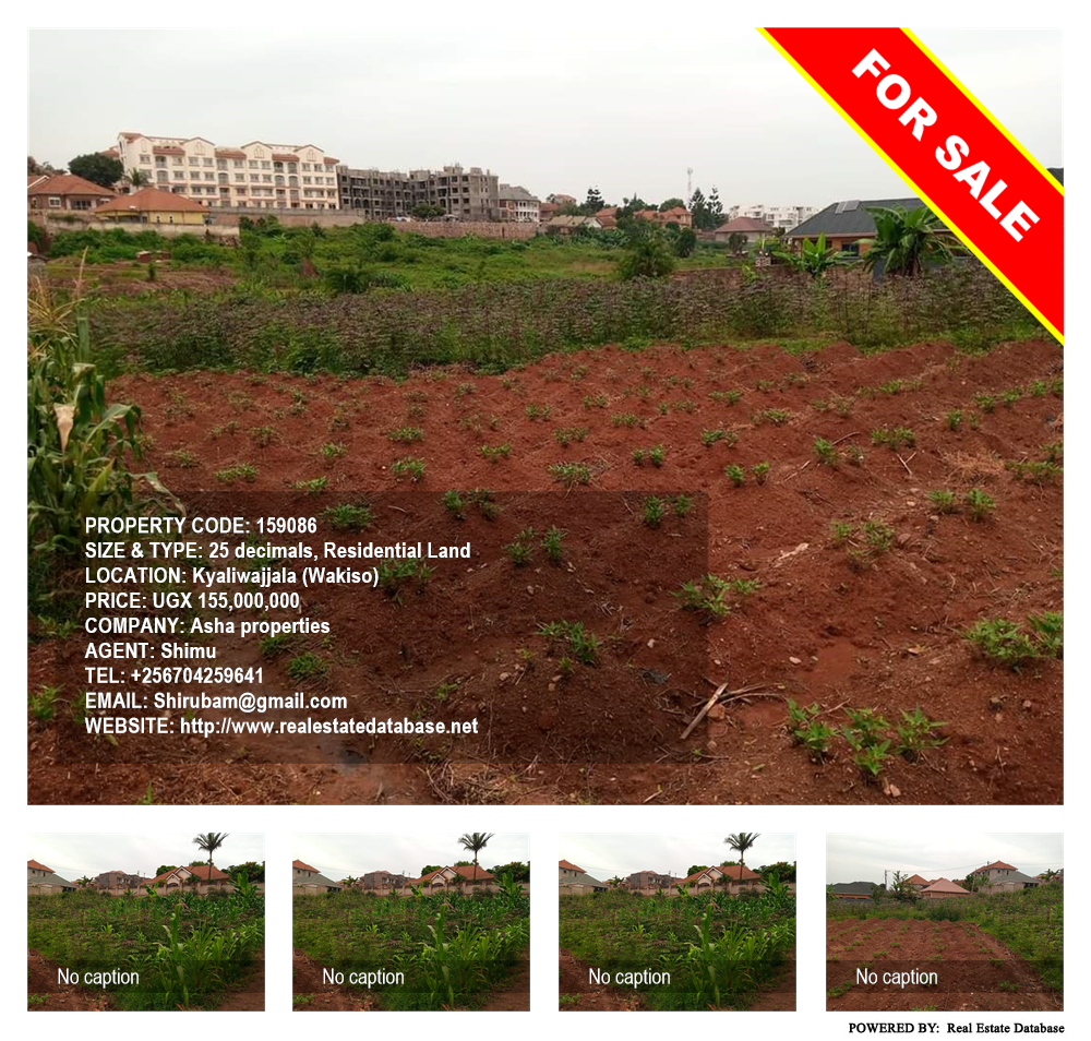 Residential Land  for sale in Kyaliwajjala Wakiso Uganda, code: 159086